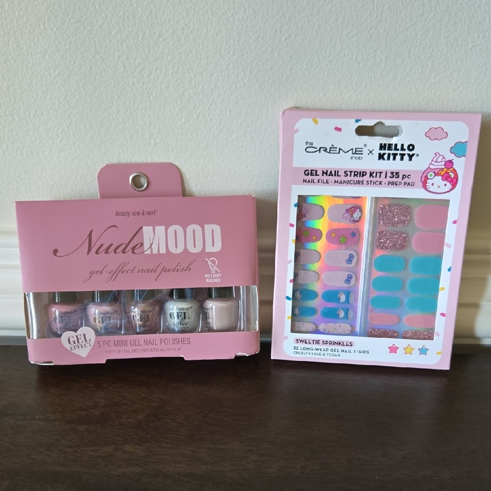 The Creme Shop x Hello Kitty Gel Nail Strip Kit & Polish Bundle